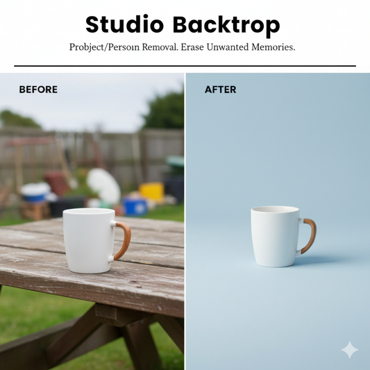 Studio Backdrop (Product background swap)